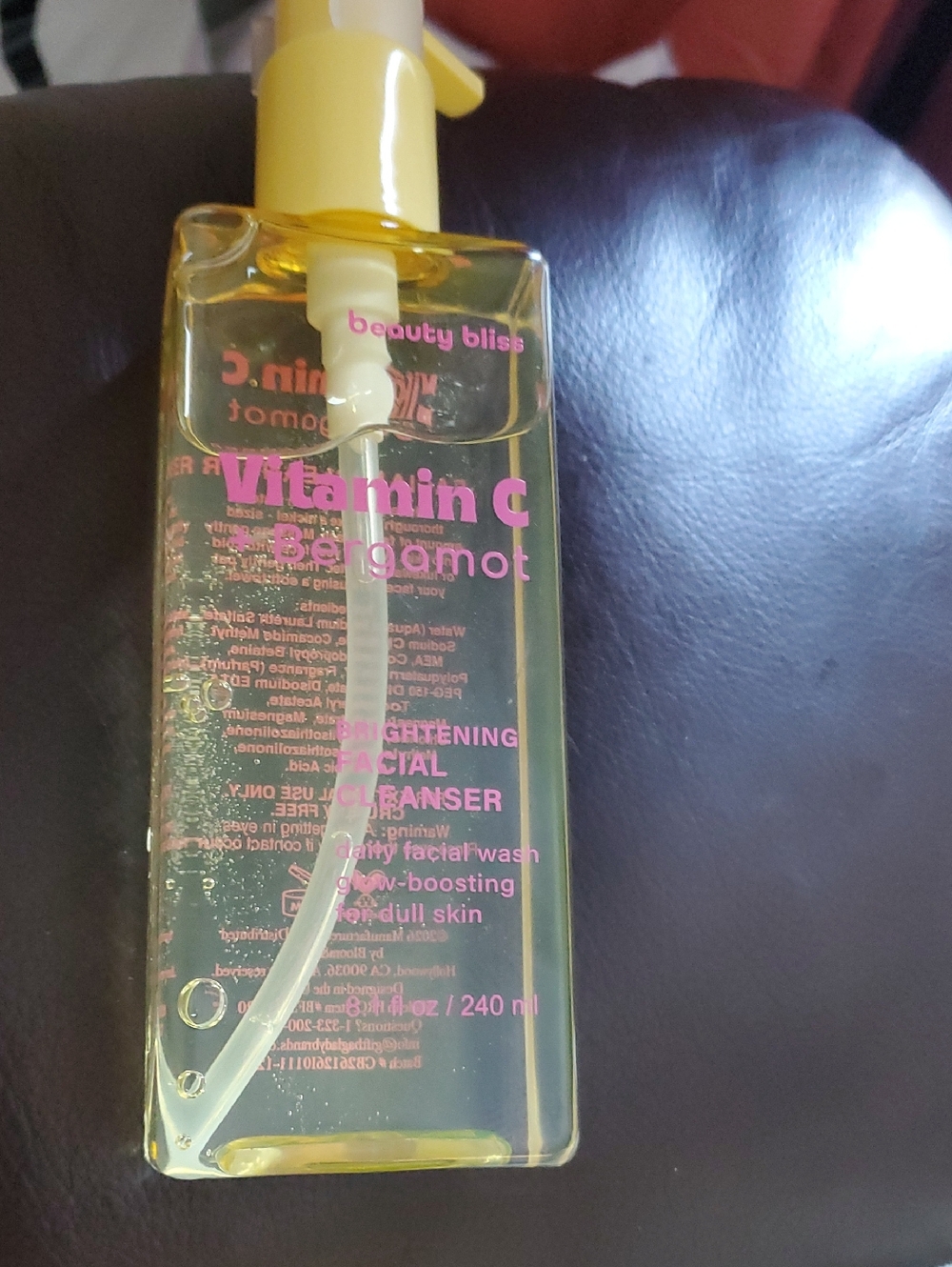 Beauty Bliss Vitamin C + Bergamot Brightening Facial Cleanser - Yellow